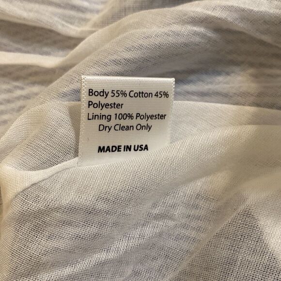 NWT Lauren James Pleated Blue and White Stripped Mini Skirt - Size M - Picture 8 of 8